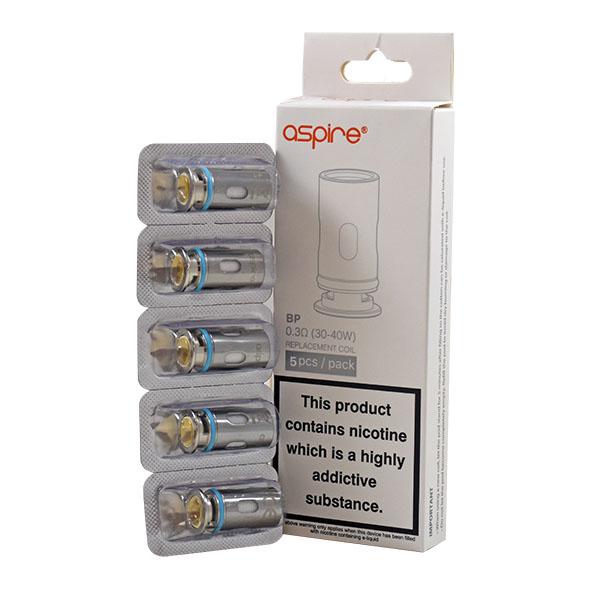 Aspire BP Coils 0.6 & 1.0 ohm Pack of 5 Fit Onixx Kit puffdaddie.co.uk